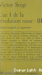 L'An I de la R&eacute;volution russe