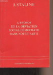 &Agrave; propos de la d&eacute;viation social-d&eacute;mocrate dans notre parti