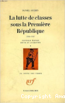 La lutte de classes sous la 1&egrave;re R&eacute;publique 1793-1797