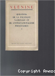 Questions de la politique nationale et de l'internationalisme prol&eacute;tarien