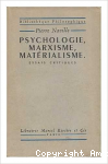 Psychologie, marxisme, mat&eacute;rialisme
