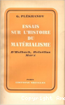 Essais sur l'histoire du mat&eacute;rialisme